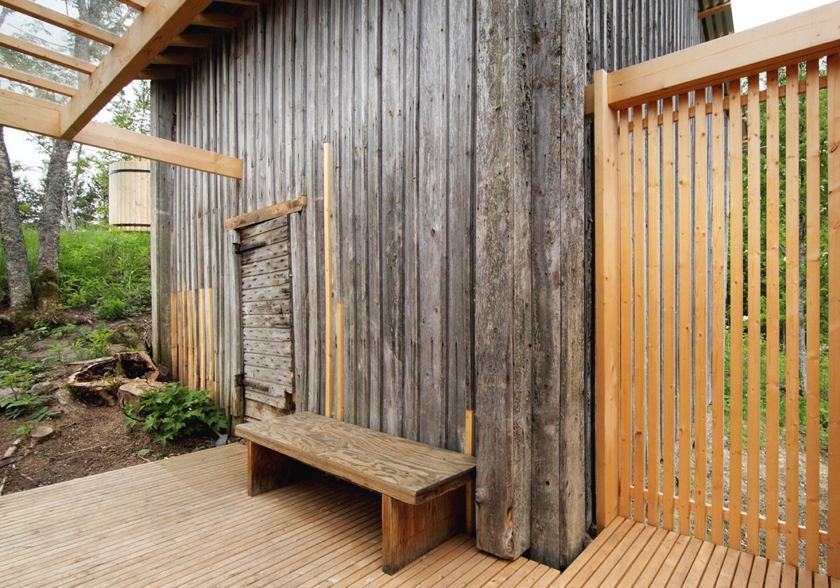 Оригинальная сауна построенная из сарая - фото 9