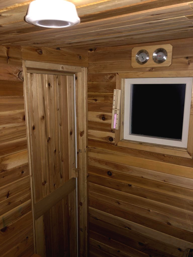 Маленькая сауна с нагревателем на 110 В - фото 13