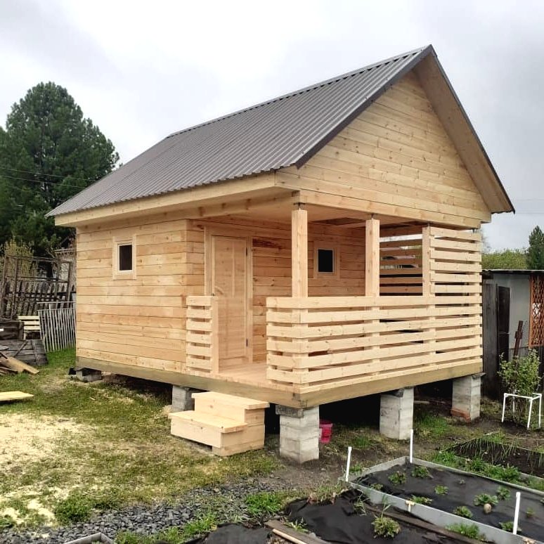 Баня из сруба 4х5 метров - фото 10