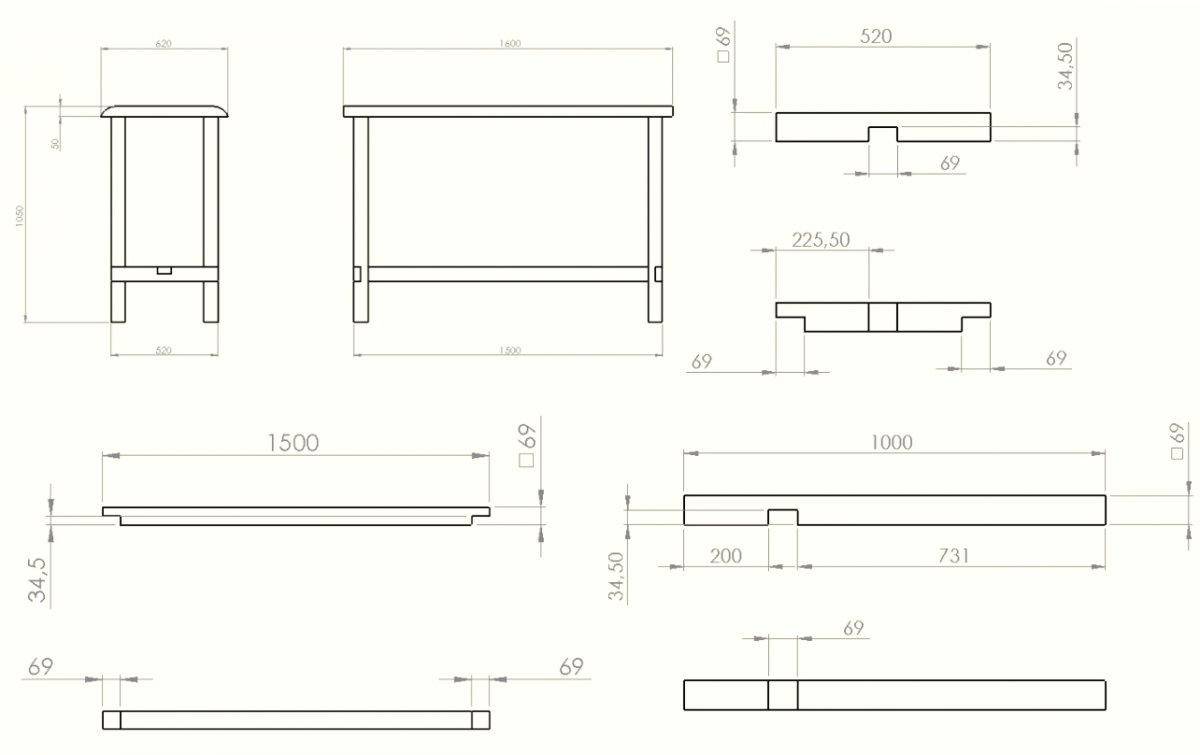 Стол на кухню своими руками - фото 5