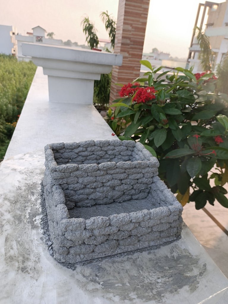 Цветочный горшок из цемента своими руками - фото 17