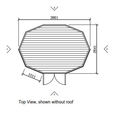 Овальная беседка 3.9м - фото 5