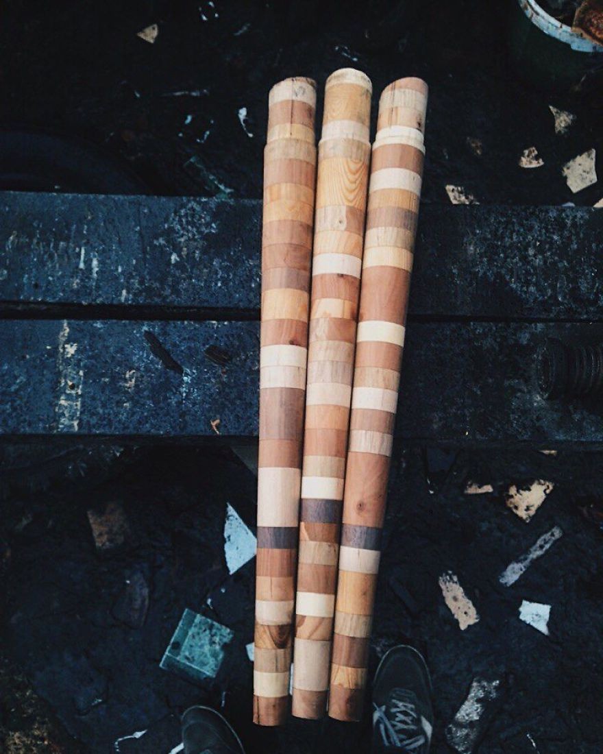 Интересный стол из 12 разных видов дерева - фото 8