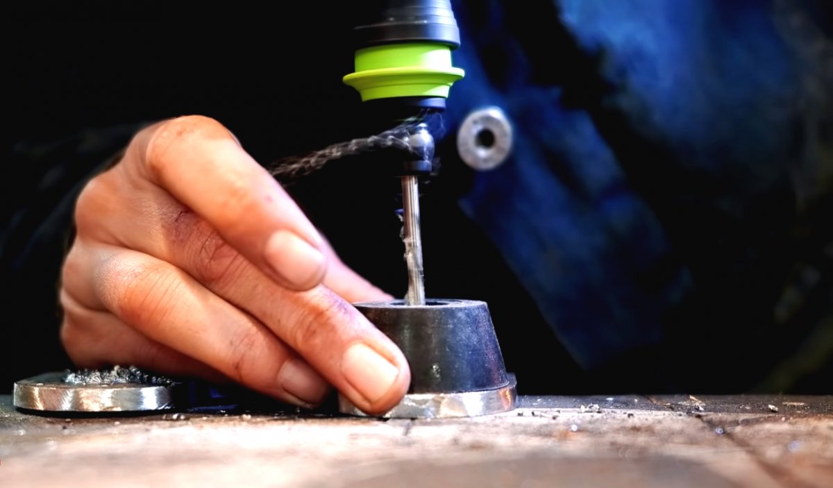 Механическая корзина для мусора из старого газового баллона - фото 14