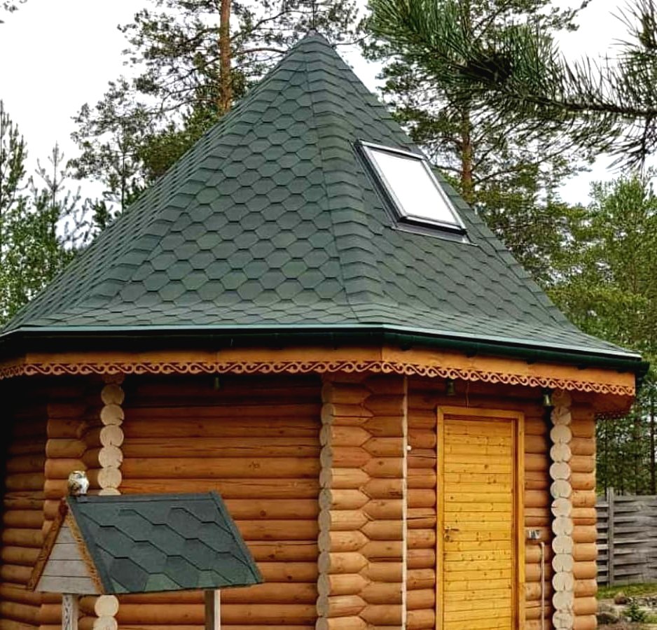 Необычная баня из бруса - фото 2