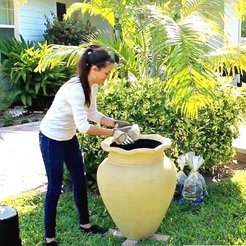 Фонтан из глиняной вазы - фото 6