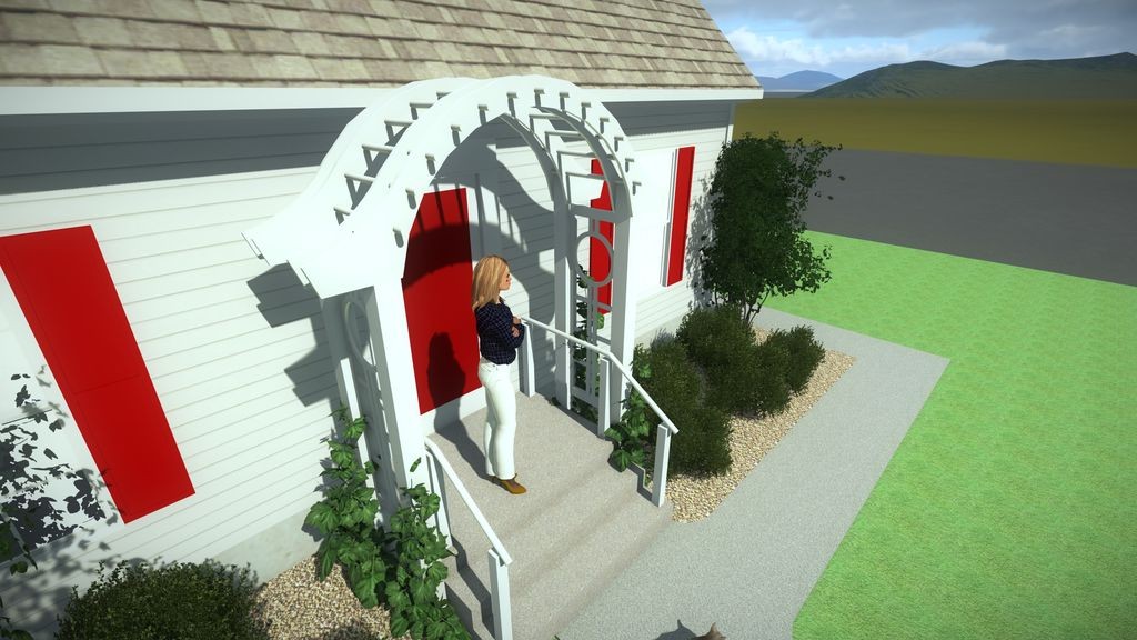 Интересное крыльцо из дерева для дома - фото 15