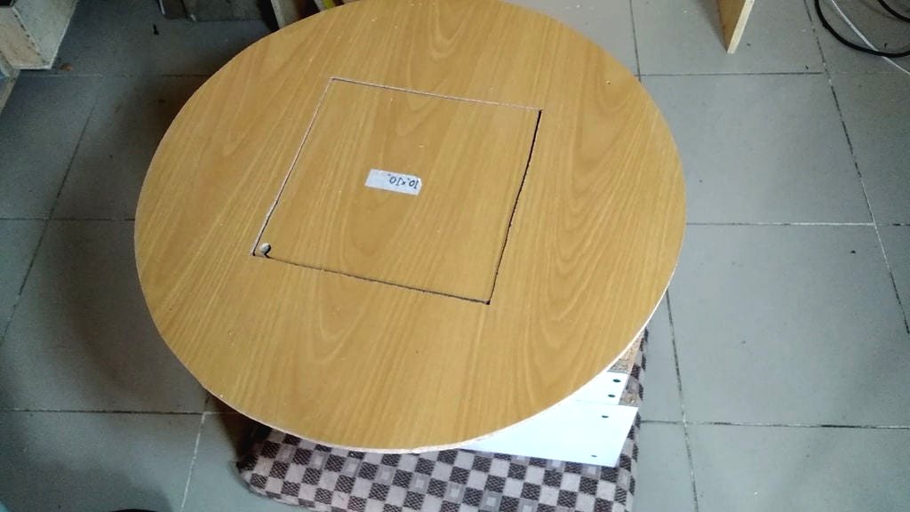 Деревянная клетка из старого стола - фото 4