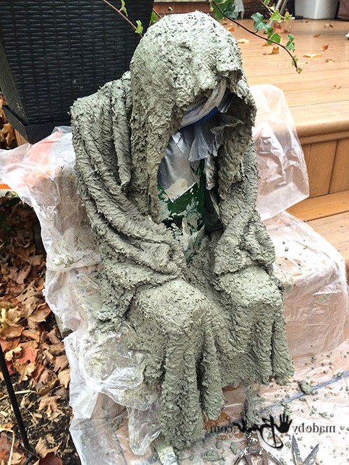 Оригинальный фонарь из бетона - фото 11