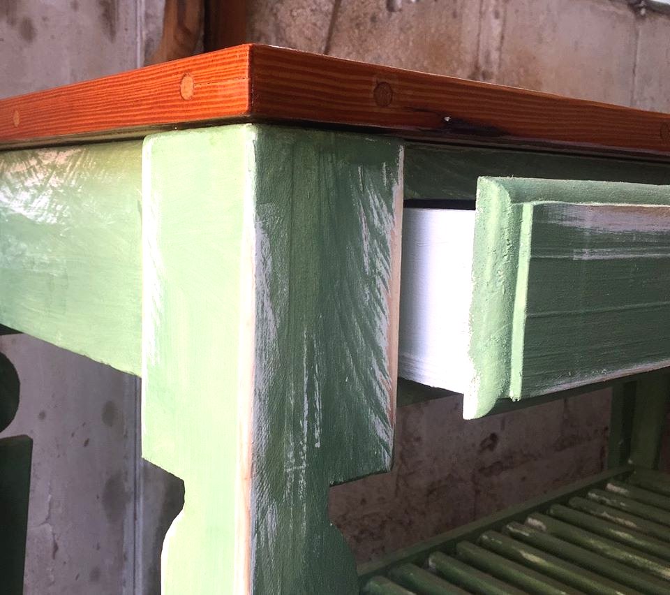 Винтажный стол из поддона - фото 15