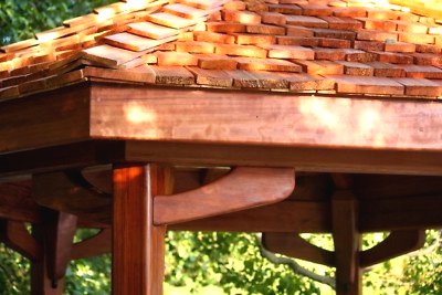 Беседка из кедрового дерева - фото 8