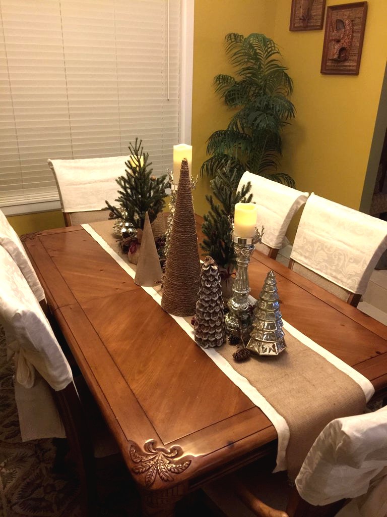 Маленькие настольные елочки своими руками - фото 13