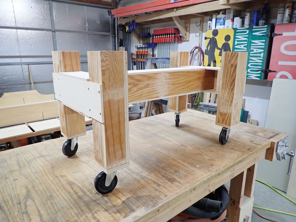 Регулируемый стол по высоте из автомобильного домкрата - фото 21