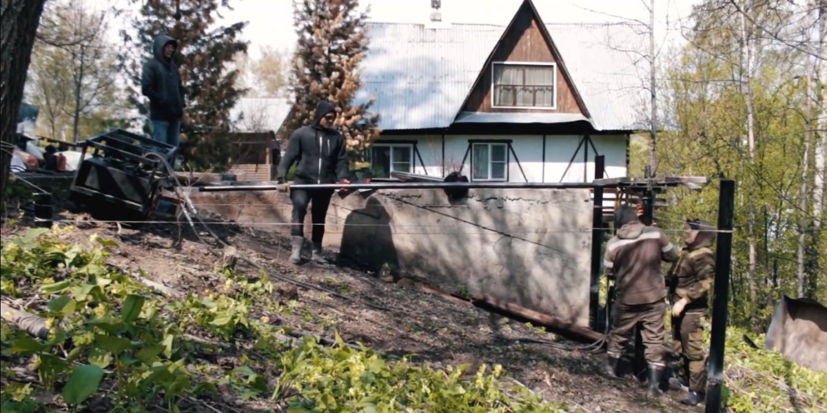 Оригинальная баня из бруса - фото 7