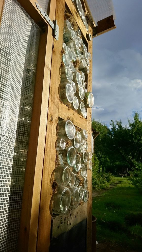 Теплица из стеклянных бутылок - фото 10