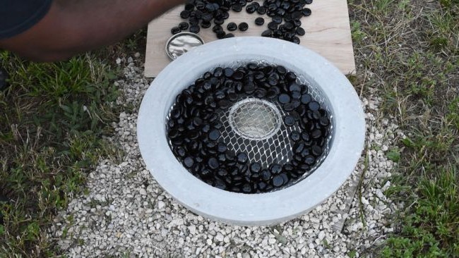 Бетонная чаша-очаг - фото 9