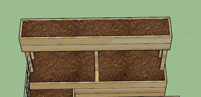 Двухуровневые грядки для теплицы - фото 3