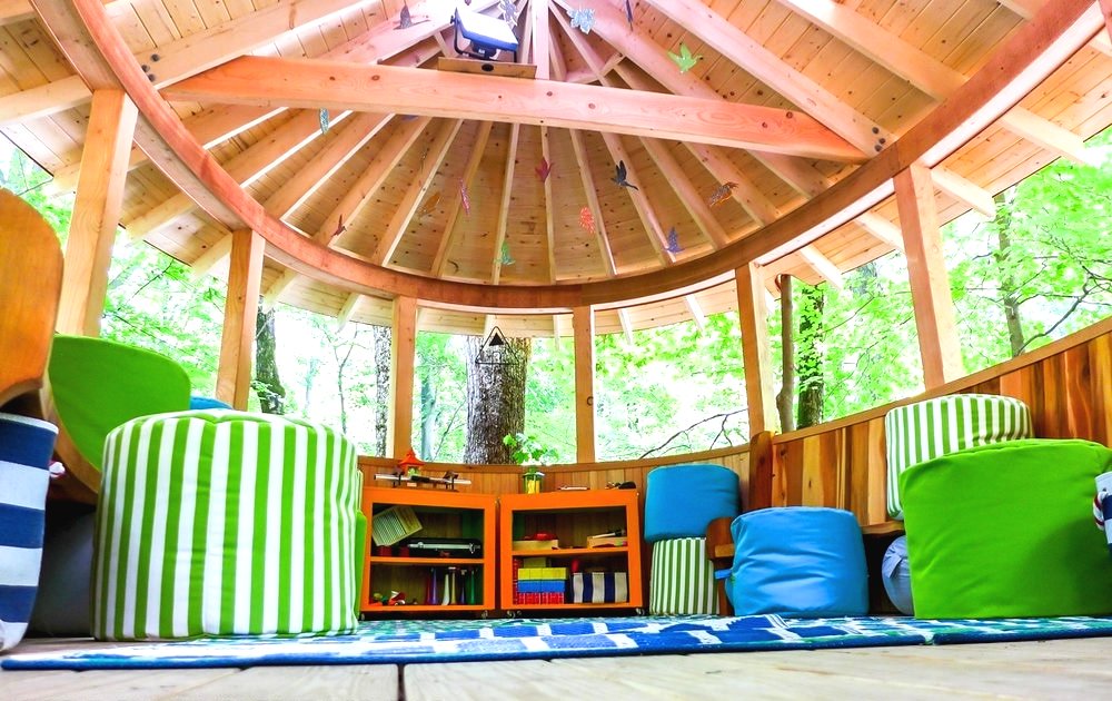 Оригинальная беседка на дереве - фото 11