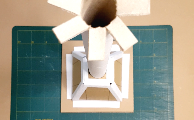 Фонарный столб из картона своими руками - фото 7