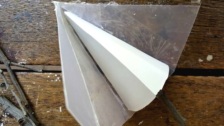 Настольные елочки из гипса - фото 6