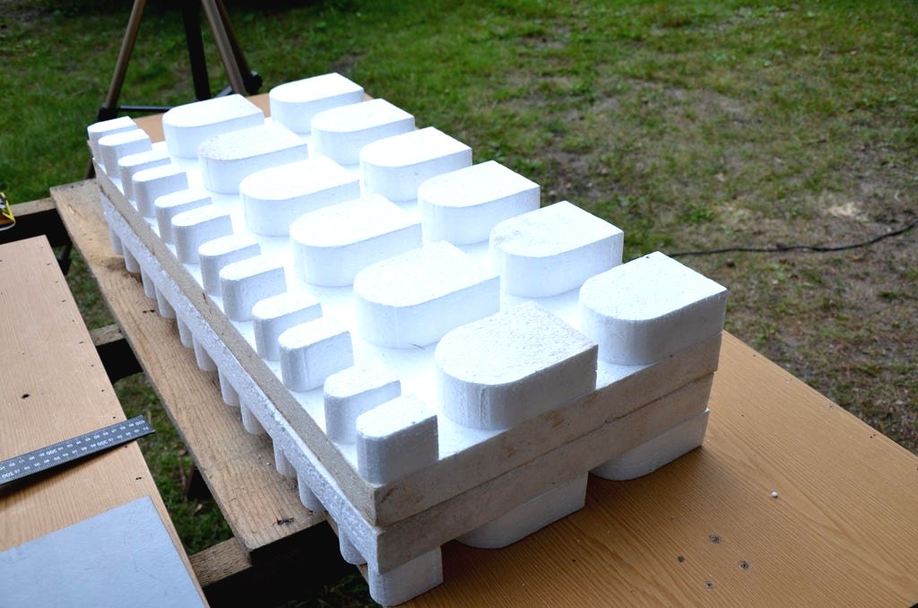 Садовая скамья из цемента - фото 5