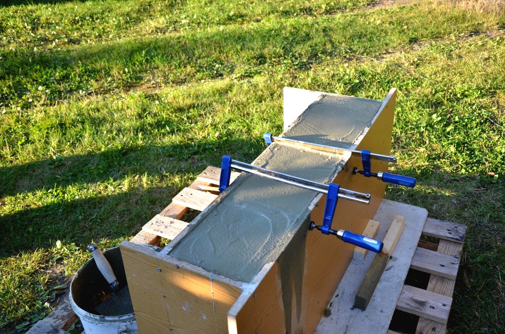 Садовая скамья из цемента - фото 13