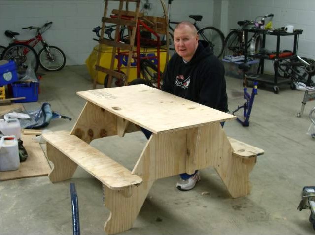 Стол из фанеры - фото 8