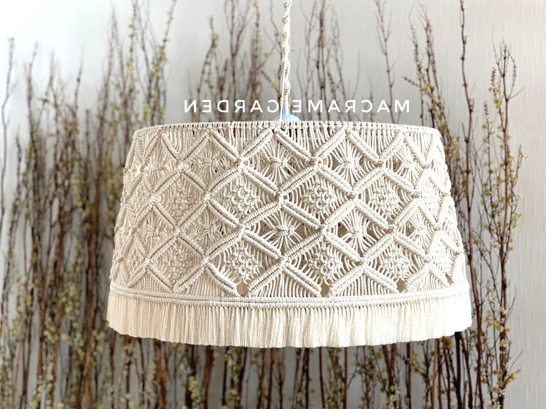 Абажур для лампы по технике макраме своими руками - фото 8