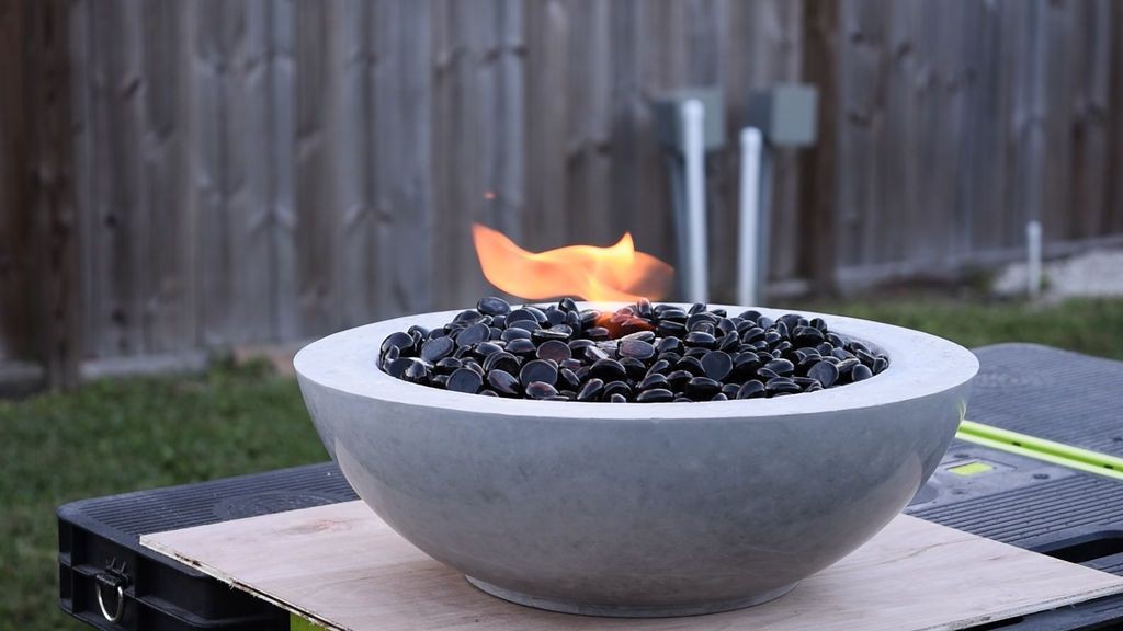 Бетонная чаша-очаг - фото 12