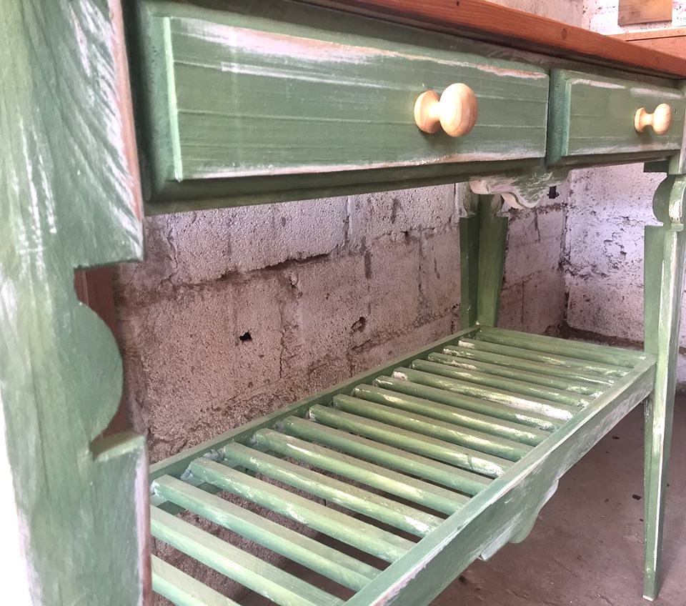 Винтажный стол из поддона - фото 14