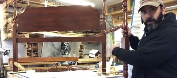 Собрать скамью из старой кровати - фото 5