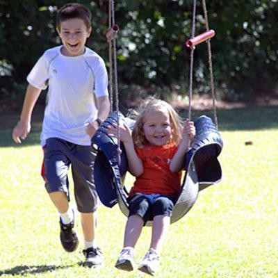 Качели из покрышки - фото 4