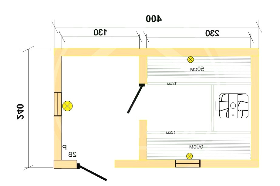 Небольшая каркасная баня 4 х 2,4 метров - фото 5