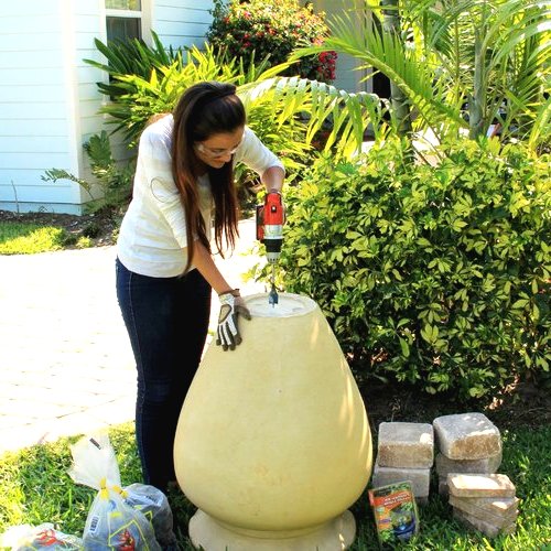 Фонтан из глиняной вазы - фото 2