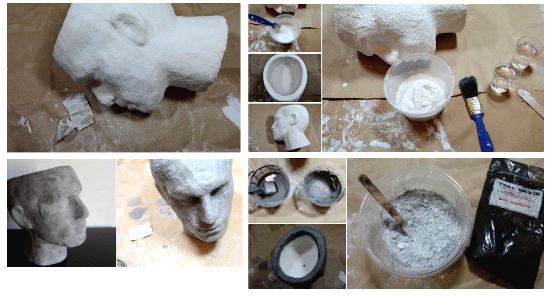 Горшок для цветов в виде головы своими руками - фото 3