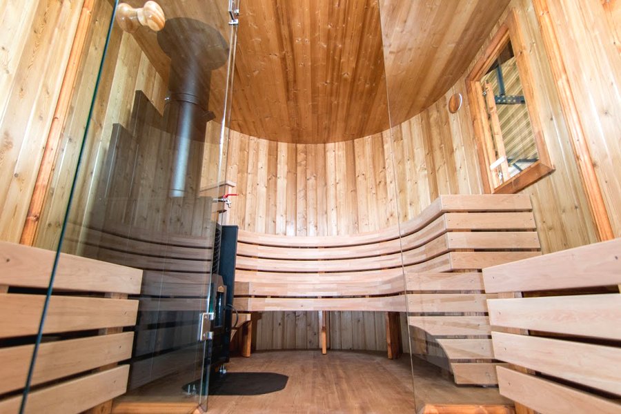 Мини сауна из хвойного дерева - фото 5