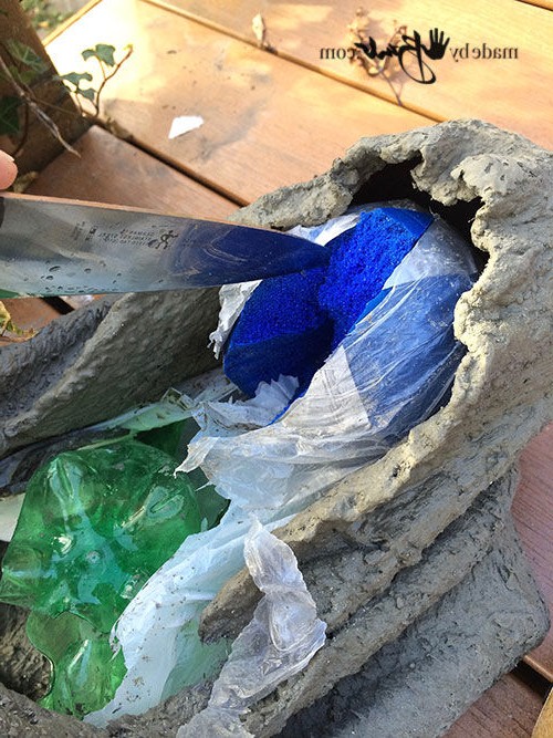 Оригинальный фонарь из бетона - фото 13