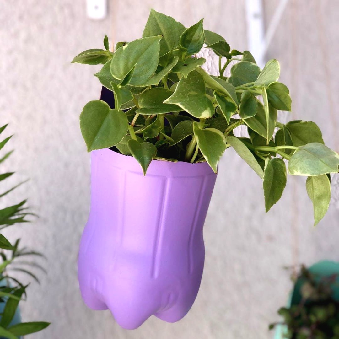 Цветочные горшки из пластиковой бутылки - фото 2