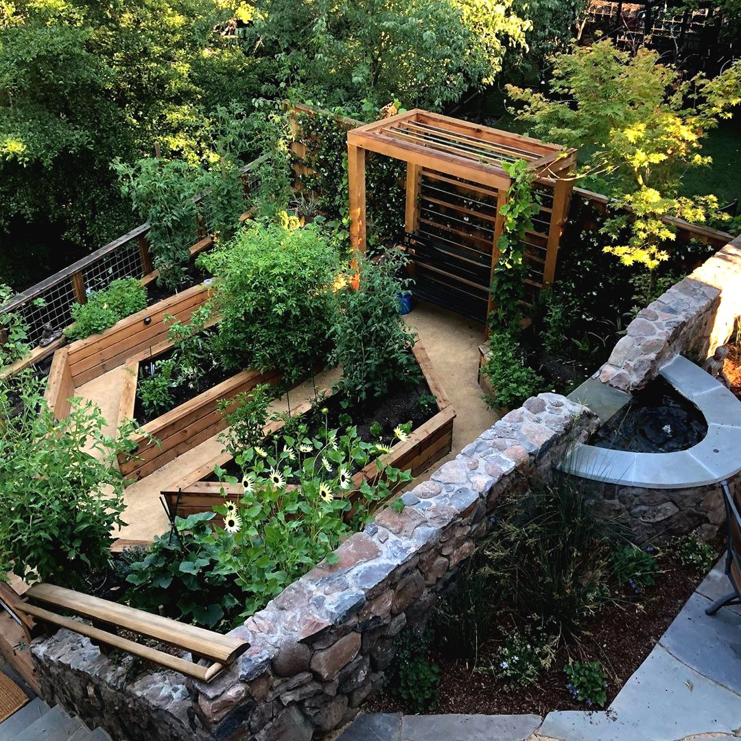 Оригинальный ландшафтный дизайн небольшого сада - фото 19