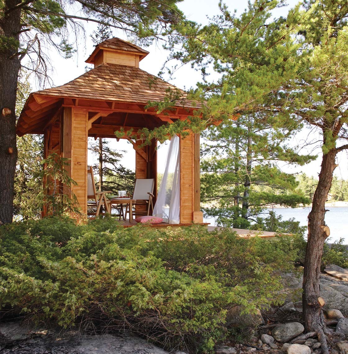 Беседка из кедрового дерева - фото 15