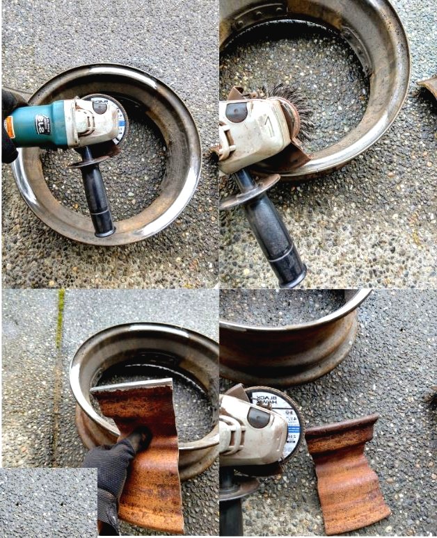 Как из старых автомобильных дисков собрать уличный очаг - фото 18