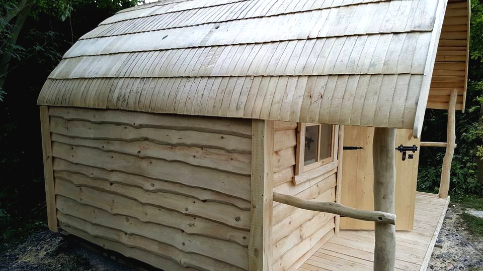 Кедровая сауна с круглой крышей - фото 6