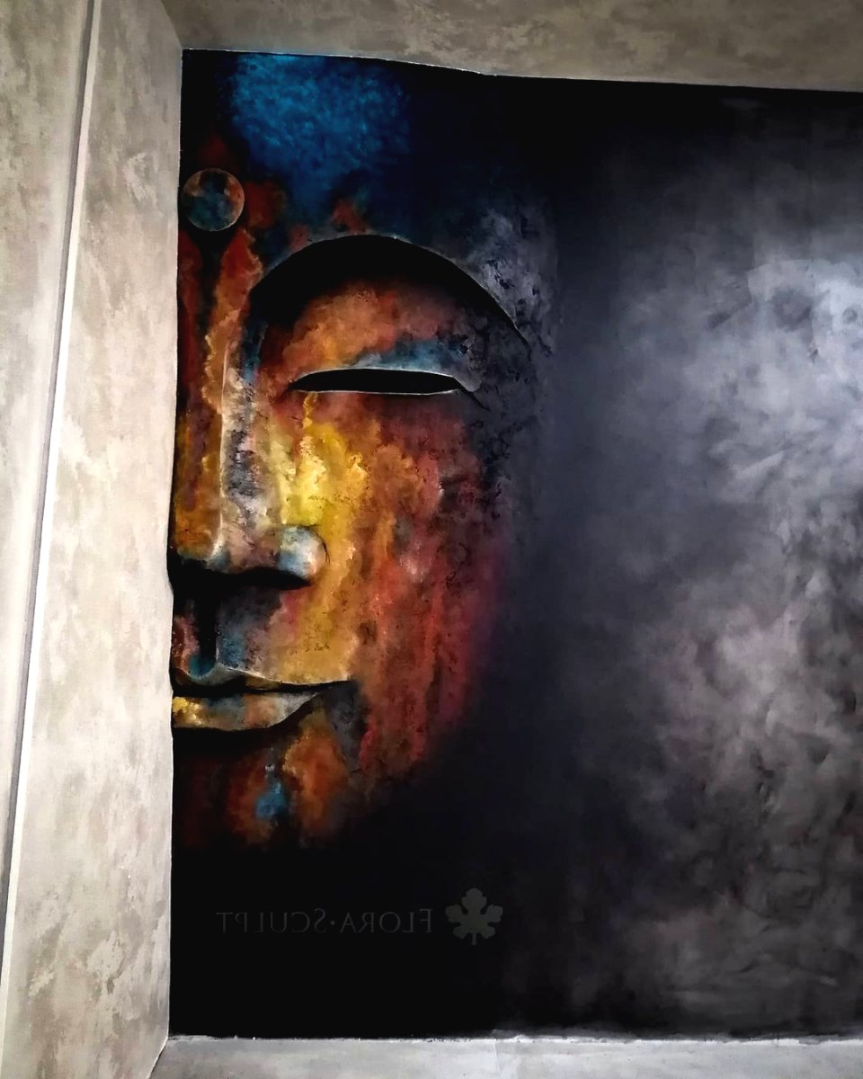 Оригинальный декор  стены из бетона - фото 8