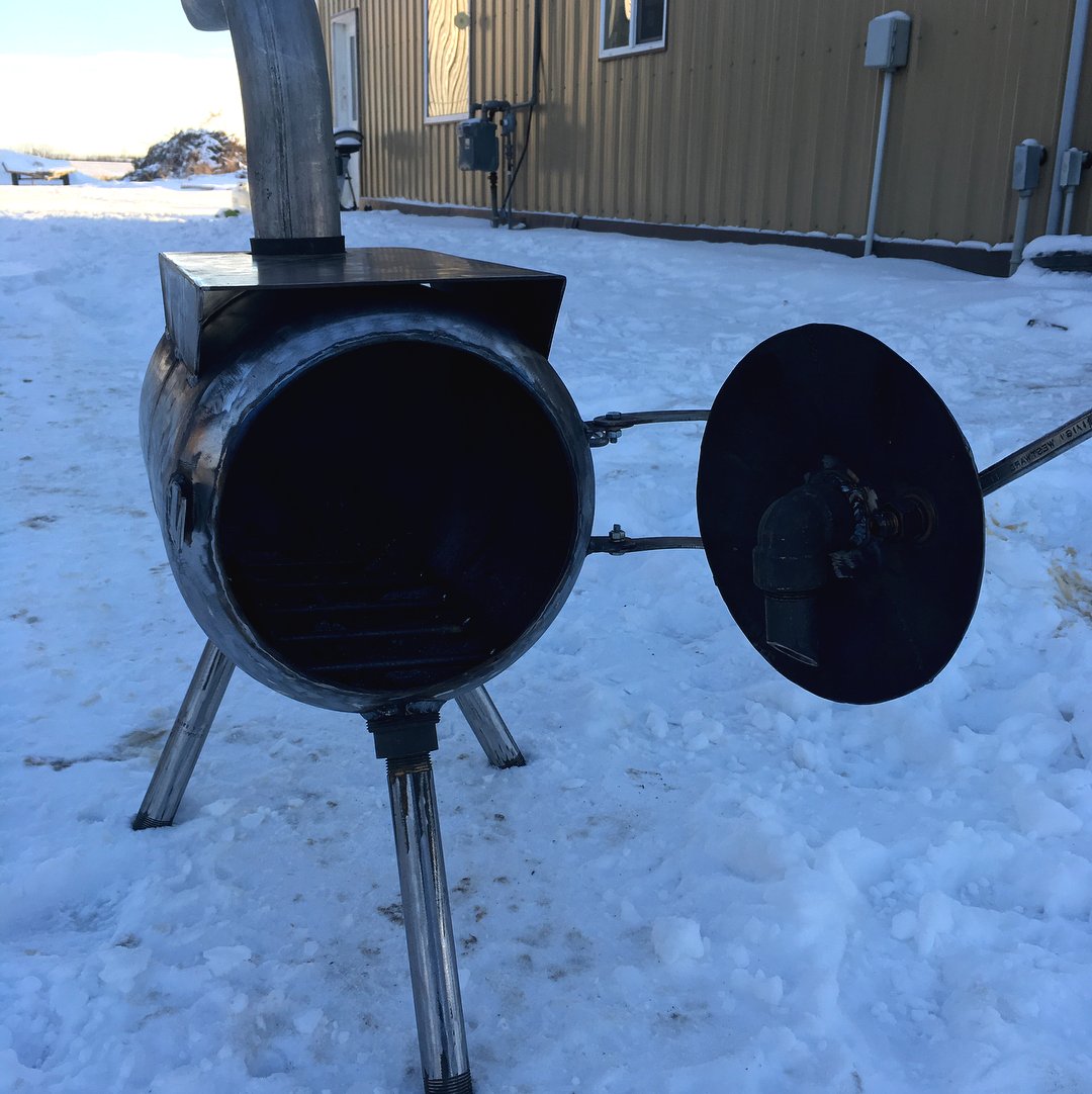 Дровяная печь из баллона для дачи - фото 2