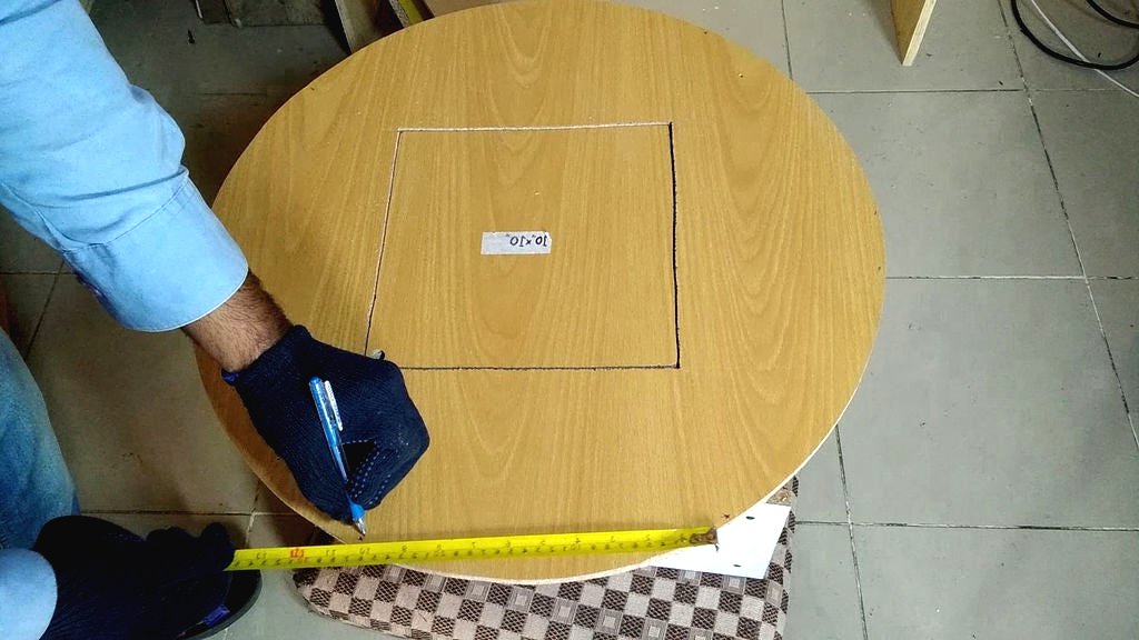 Деревянная клетка из старого стола - фото 5