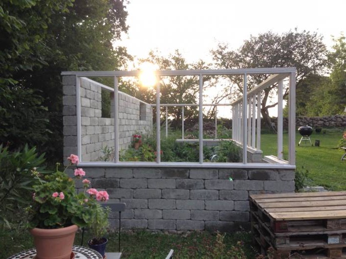 Теплица блоков и поликарбоната - фото 9