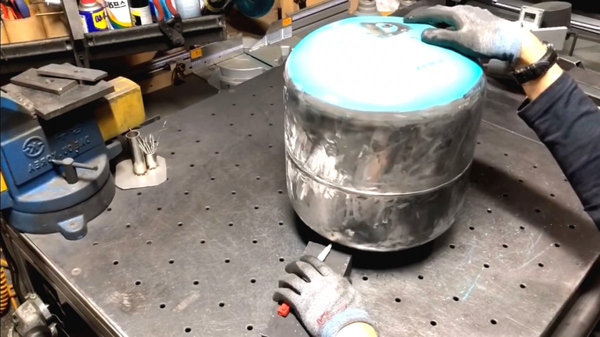 Буржуйка из старого газового баллона - фото 7