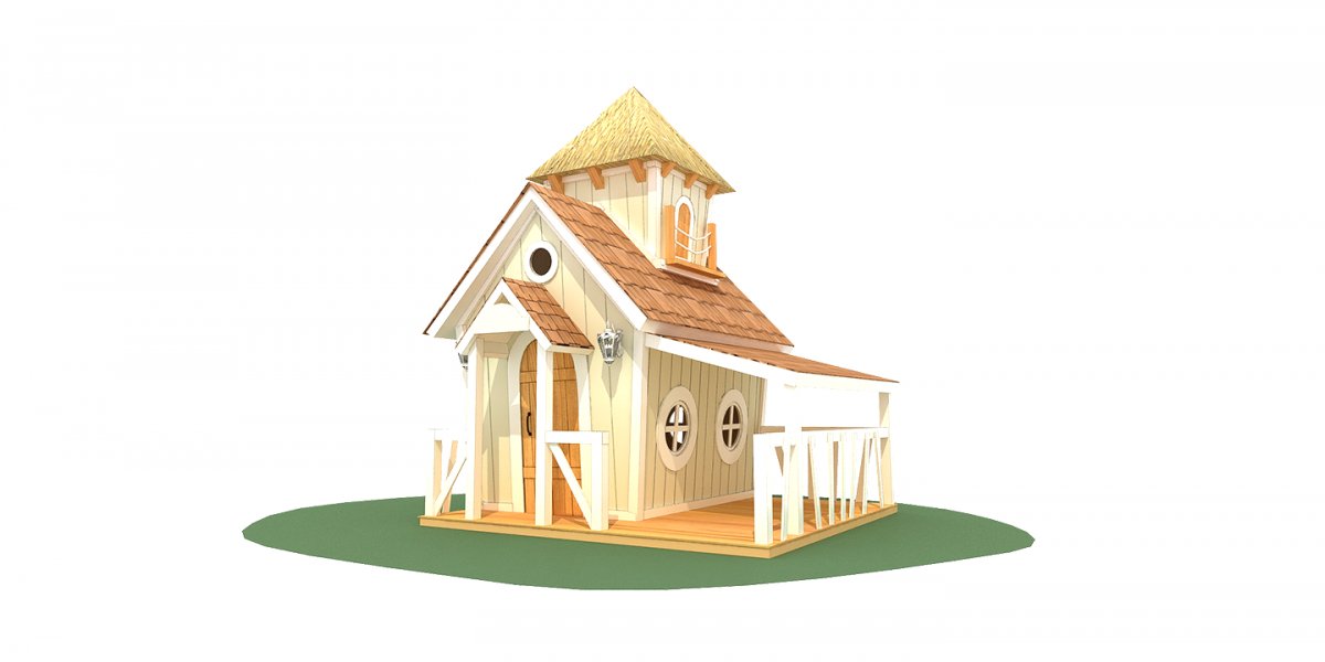 Двухэтажный детский игровой домик  - фото 2