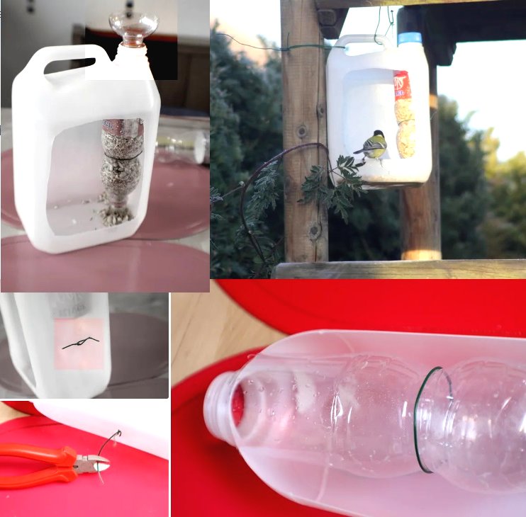 Кормушка для птиц своими руками из подручных материалов - фото 4