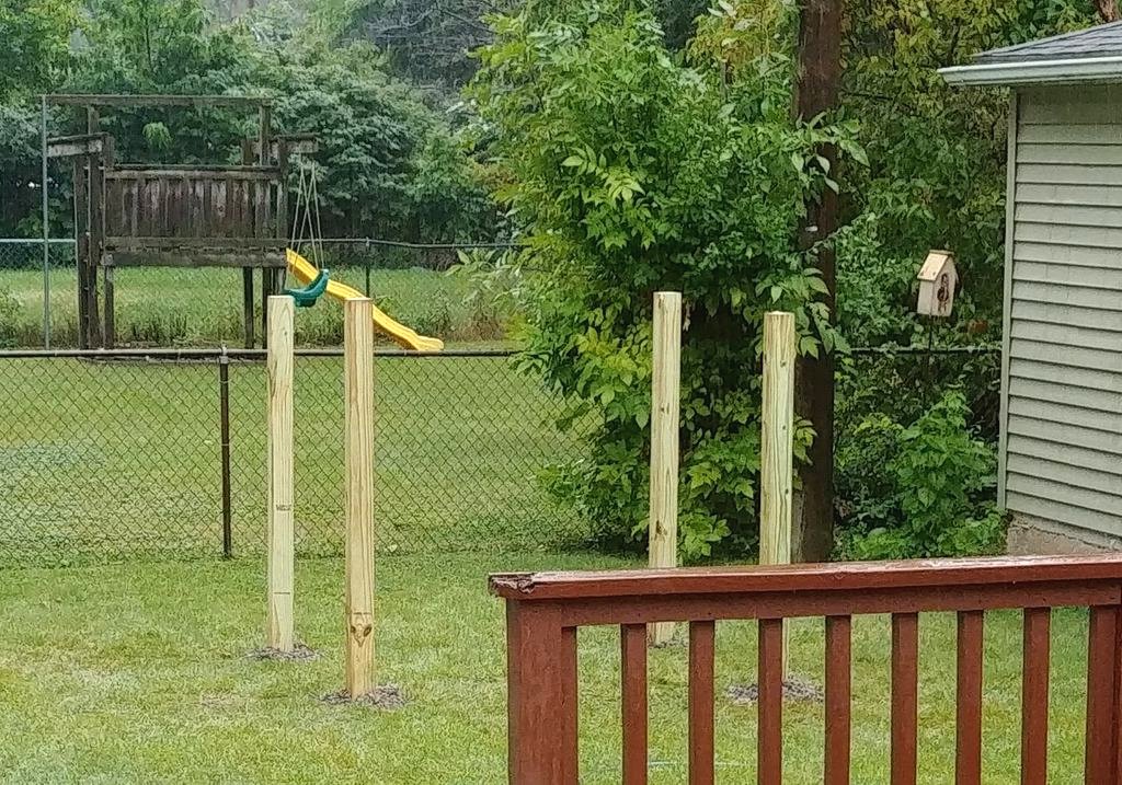 Делаем детскую площадку с горкой на даче - фото 6